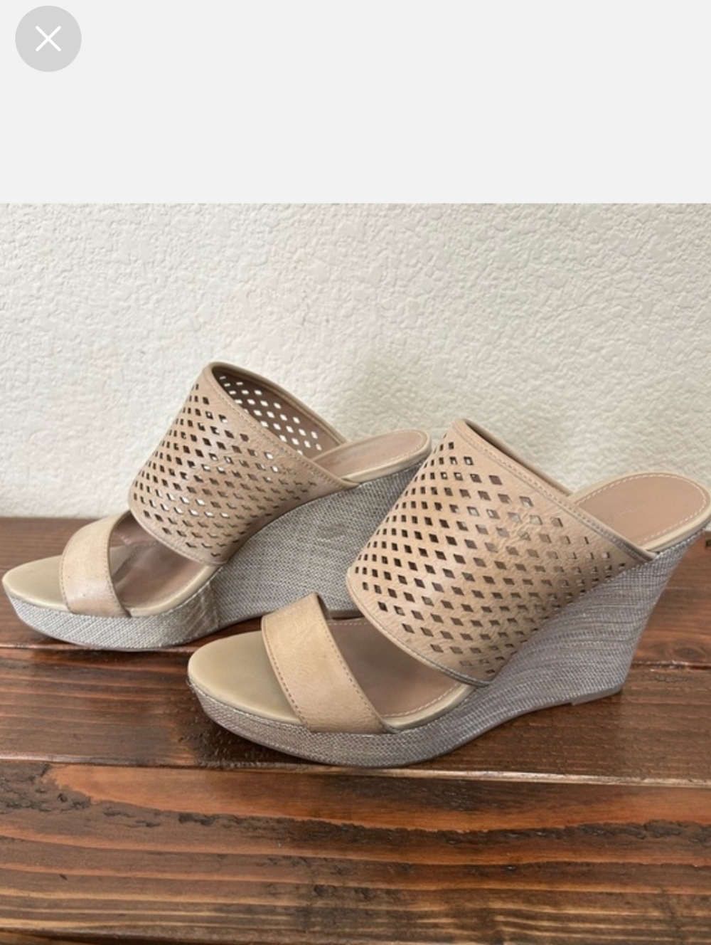 CHARLES By Charles David Tan Beautiful Wedge Heels
